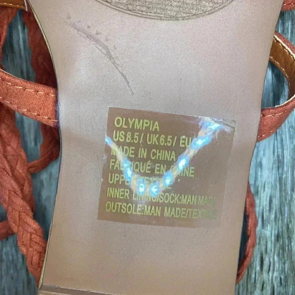 Womens JustFab Olympia Strappy Sandals - 8.5 - Picture 4 of 5